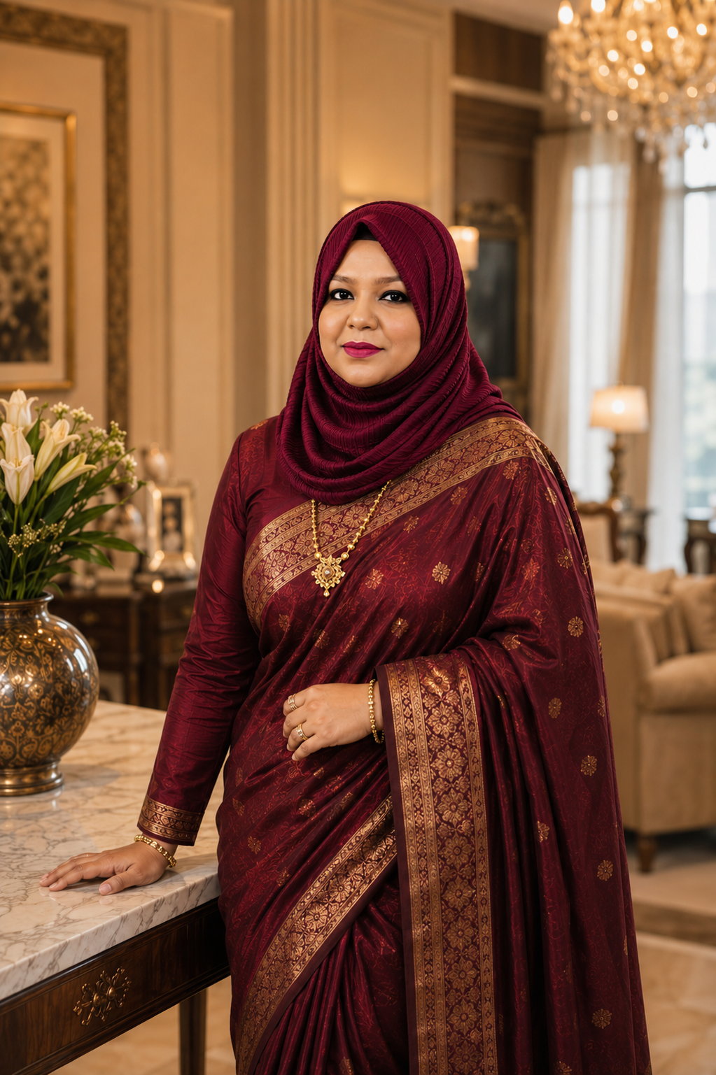 Kaniz Sultana at her office